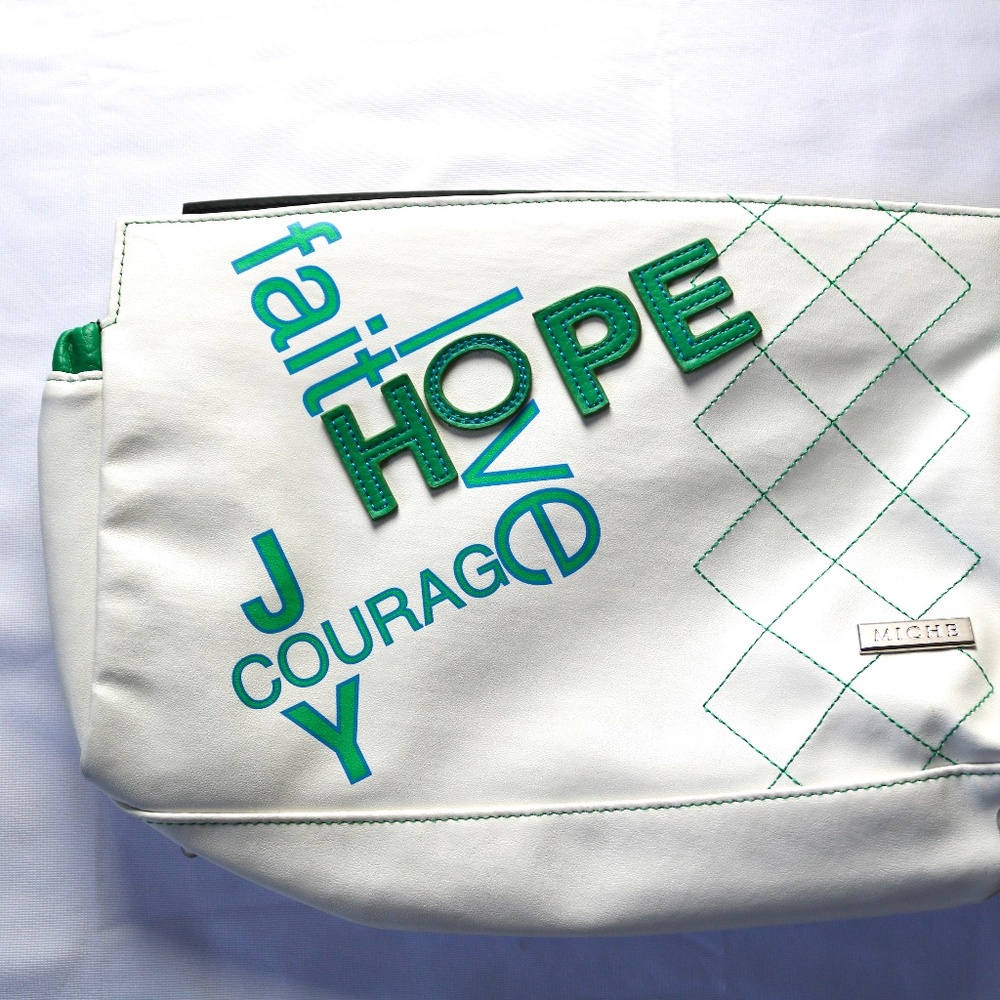 NEW Miche Hope(Dove)Classic - Shell ONLY White Green Purse Courage Faith Hope